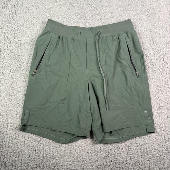 Lululemon License To Train Shorts Mens Small Green 7" Performance Gym - Picture 1 of 8